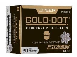 SPEER GD 30SUP 115GR HP 20 - Browning Black Friday Blowout